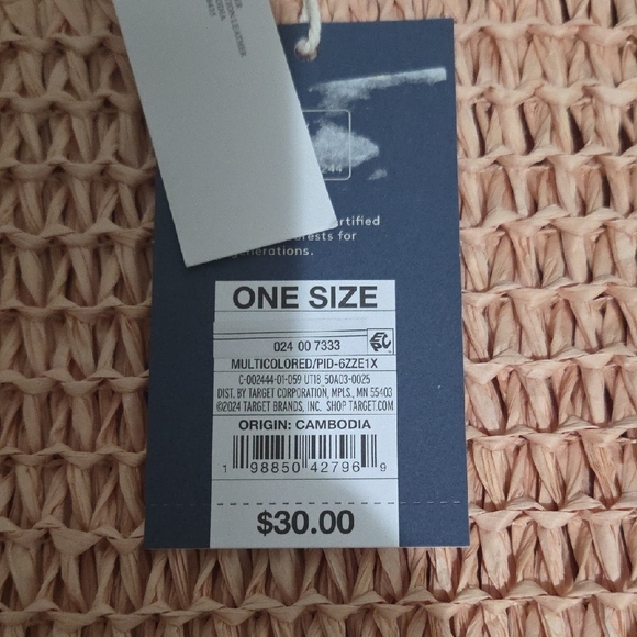 Universal Thread- Striped Woven Tote Bag - Picture 2 of 5